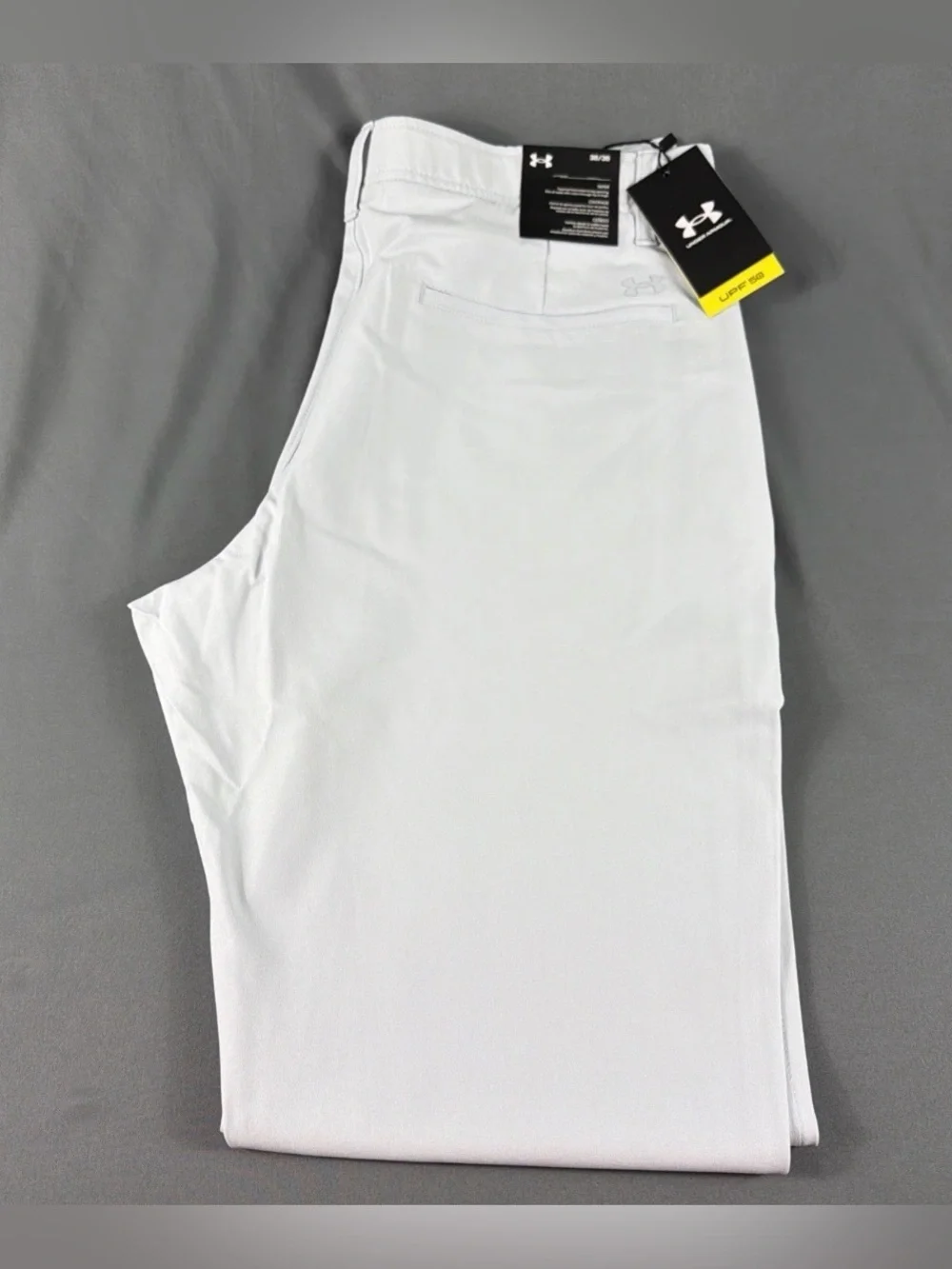 Under Armour Golf Pants Tapered 38 x 36 Halo Gray Polyester Spandex MSRP $80